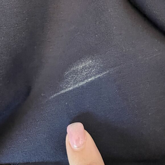 Sarin Mathews Dress Small Navy Cap Sleeve Fit & Flare Quiet Luxury Preppy Party - Picture 10 of 11